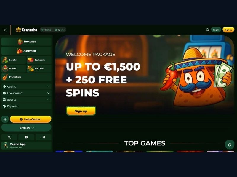Sistema bonus e meccaniche di gioco su Casinacho Casino Nacho Casino per l'Italia